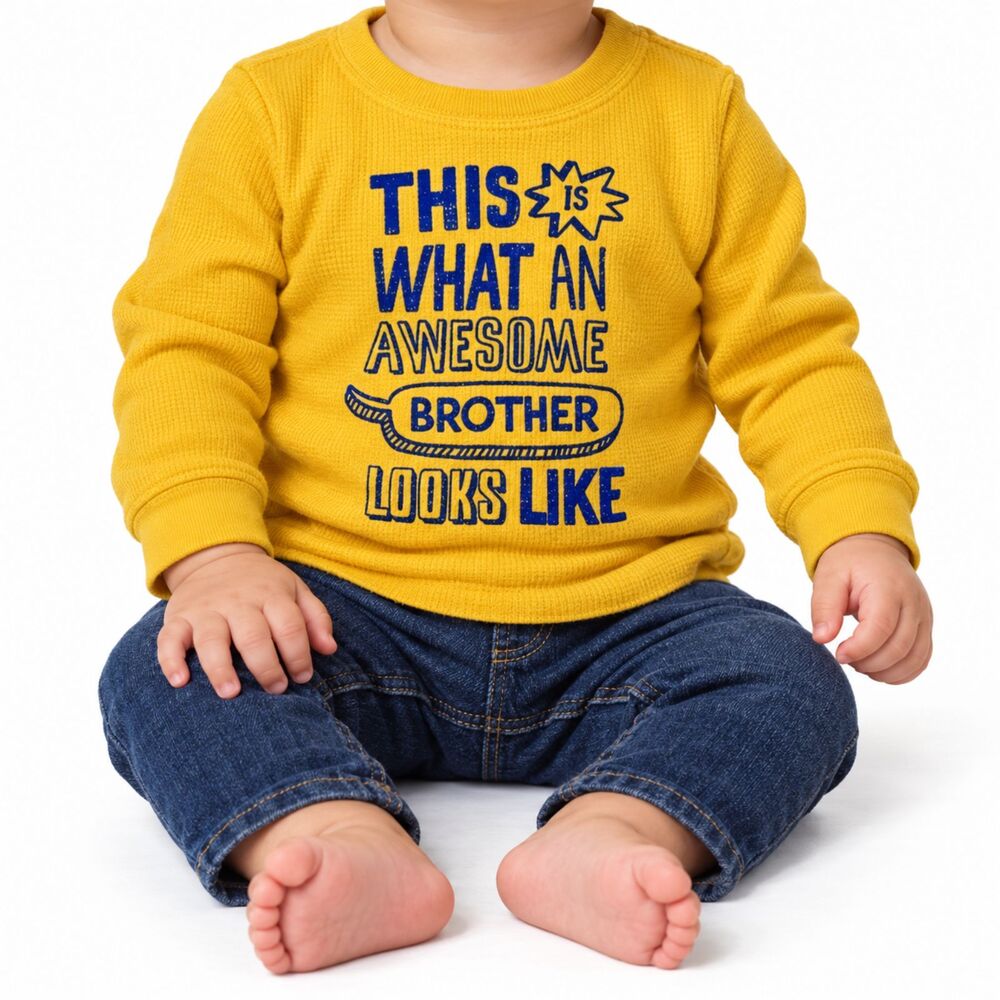 🔥 5 for $30 🔥 Carter’s Boys “Awesome brother” Long Sleeve Shirt, 9M